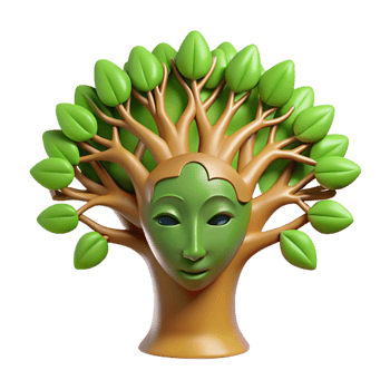 wonderful vintage wonderful contemporary 3D Tree of Life Illustration 4K premium png