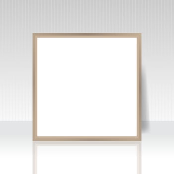 blank board wood frame mockup design. llustration vector