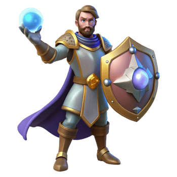 magnificent traditional vibrant abstract 3D Render of a Fantasy Knight premium 4K png