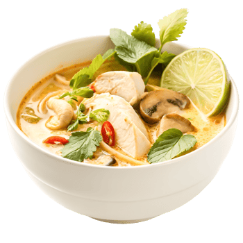 Delicious Creamy Tom Yum Soup png