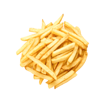 Delicious Golden French Fries, Crispy Potato Sticks, Isolated Food Image png