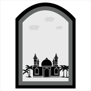 mosque Illustration on white background vector