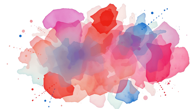 Watercolor paint splatters png