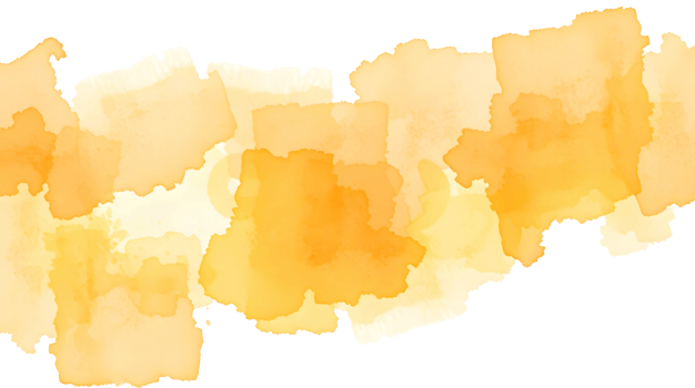 Watercolor orange and yellow abstract background png