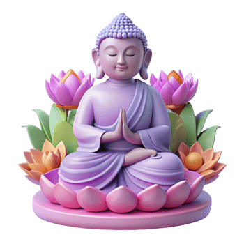 serene contemporary wonderful classic Serene Buddha 3D Render original premium png