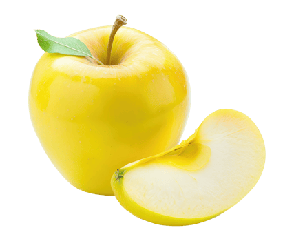 Yellow Apple, Cut Out png