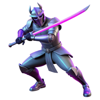 3D Render of a Futuristic Knight png