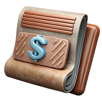 serene modern Financial News Newspaper Headline Close Up Cutout exclusive png