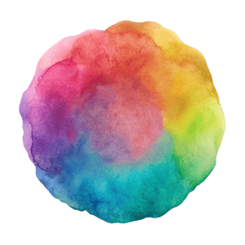 dramatic contemporary Colorful Watercolor Wash Background Transparent 4K png