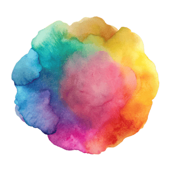 serene modern Colorful Watercolor Wash Background Transparent professional png