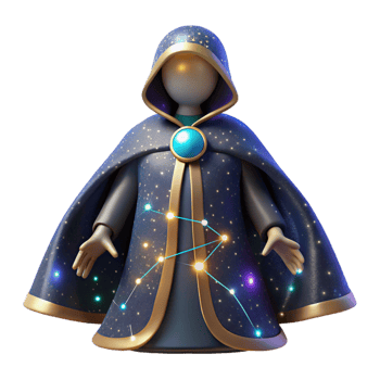beautiful traditional extraordinary classic 3D Render Celestial Mage Illustration genuine high quality png