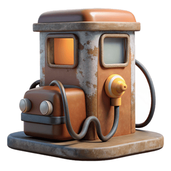 dramatic contemporary Electric Car Charging Station Front View Transparent professional png