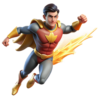 impressive traditional serene traditional Superhero 3D Illustration exclusive high resolution png