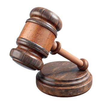 dramatic classic Gavel Striking Sound Block Transparent Background genuine png