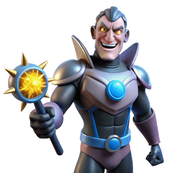 elegant abstract extraordinary traditional Stylized 3D Render of a Supervillain authentic authentic png