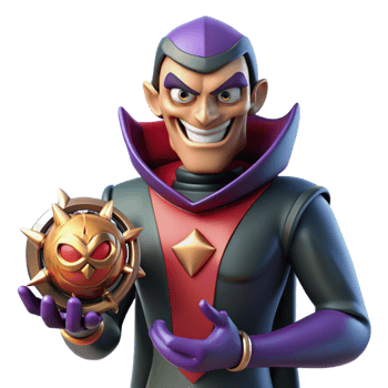 dramatic abstract stunning traditional 3D Cartoon Villain Render premium high resolution png