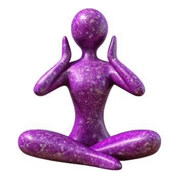 dramatic classic Purple Yoga Pose Silhouette Meditation Isolated Element high resolution png