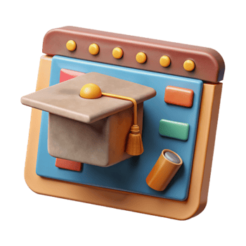 extraordinary artistic Online Learning Platform Interface Isolated Element exclusive png
