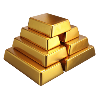 extraordinary abstract Gold Bars Stacked Neatly Transparent Background exclusive png