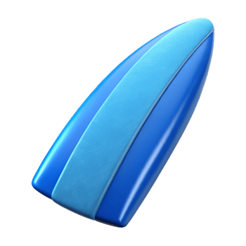 wonderful artistic Blue Surfboard Fin Water Sport Detail Isolated Element high quality png