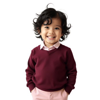 Adorable Smiling Toddler in Stylish Outfit High Quality Stock Image png
