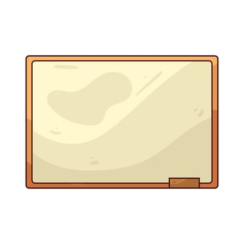illustration of a whiteboard vector