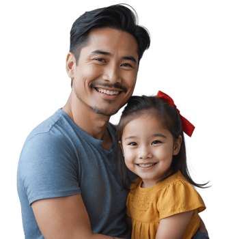 Fathers Day Special Dad and Daughter Close Bond png