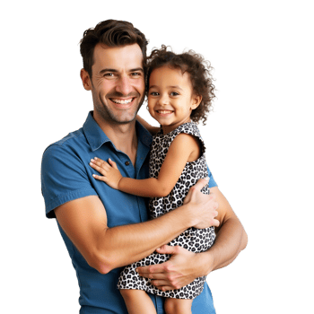 Happy Asian Father with Daughter Family Love Happiness png