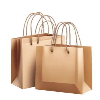 Shopping bags on sale for Black Friday promotions showcasing holiday deals in a contemporary digital design, file no background Black Friday promotional sale with shopping bag png