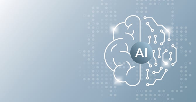 Ai brain concept. Data analysis, neural network. Artificial intelligence illustration. Technology background template. vector