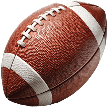 American Football illustration, American Football sport equipment isolated png