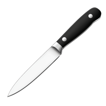 A sharp kitchen knife isolated on a transparent background, showcasing its sleek design and practicality for culinary tasks, Kitchen knife isoalted on transparent background png
