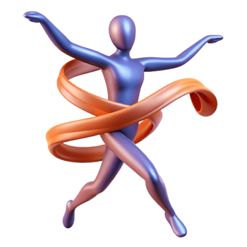 wonderful rustic magnificent modern 3D Render Abstract Figure Success exclusive high resolution png