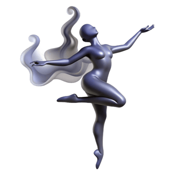 extraordinary abstract stunning minimalist Elegant 3D Dancer Figure high quality genuine png