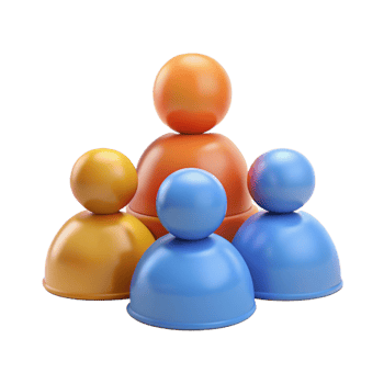 beautiful artistic beautiful modern 3D Colorful Group Icon Illustration detailed detailed png