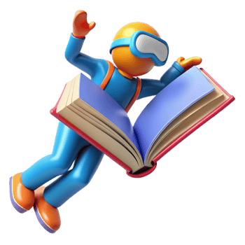 vibrant traditional beautiful vintage 3D Illustration Book Adventure professional 4K png