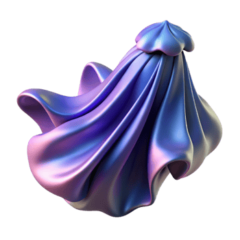 dramatic traditional extraordinary classic Abstract 3D Render of Draped Fabric high quality exclusive png
