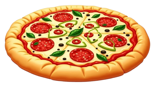 Delicious pizza, cutout png