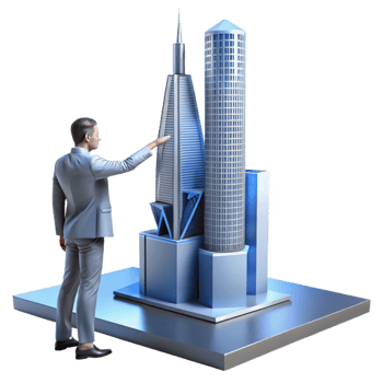 stunning traditional elegant classic 3D Model Skyscrapers Urban Architecture original high resolution png