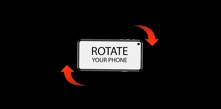 Rotate legal background experience. Rotate legal smartphone orientation. Rotate smartphone. illustration vector
