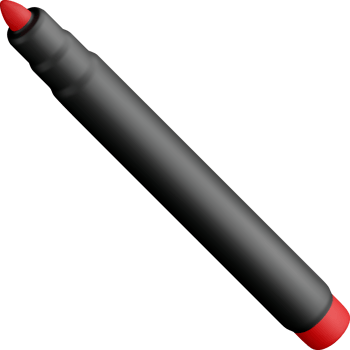 3D thin markers pen icon png