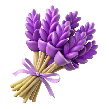magnificent vintage A Cluster of Fresh Lavender Sprigs Tied with Twine, Professionally high quality png