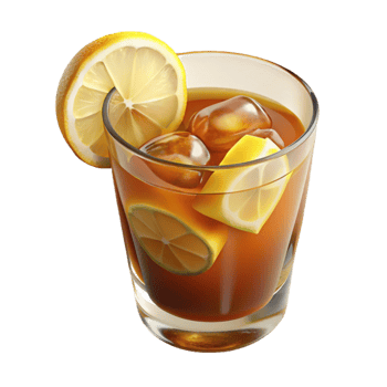 impressive traditional Iced Tea with Lemon Refreshing Drink premium png