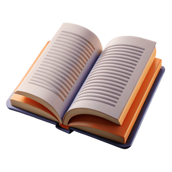 magnificent contemporary A Open Hardback Book with Visible Text and Page Turning, high resolution png