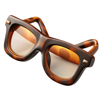 serene vintage Tortoiseshell Reading Glasses Folded exclusive png