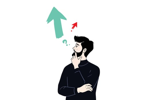 Decision-Making Concept - Choosing the Right Path Illustration vector