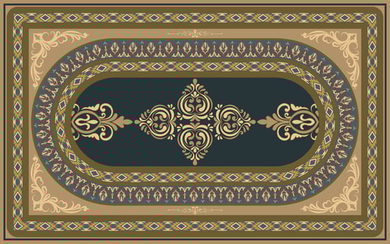 luxury floor rugs, persian rugs, ikat rugs vector