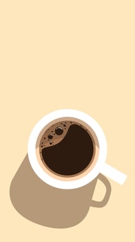 Cup of coffee, Mobile Wallpaper vector