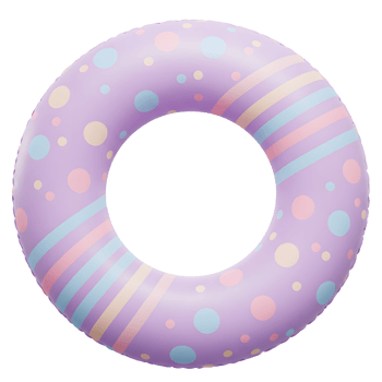 Pastel Purple Inflatable Pool Ring Summer Fun png