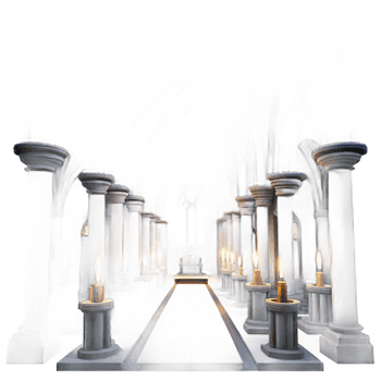 impressive abstract 3D Gothic Chapel Illustration exclusive png